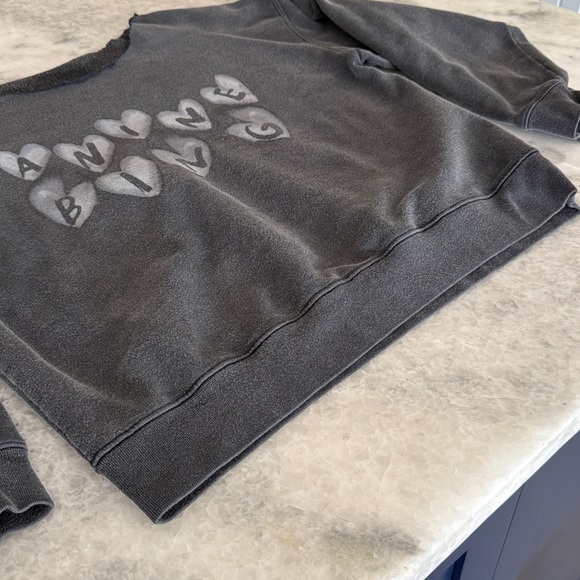 Anine Bing Charcoal Gray Crew Neck Sweater - Picture 7 of 8